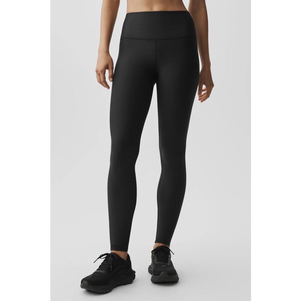 ALO 7/8 Length Black Winter Warm High-Waist Airlift Leggings Size Small 🖤❄️🔥